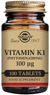 Vitamina K Natural 100 mcg 100 Comprimidos