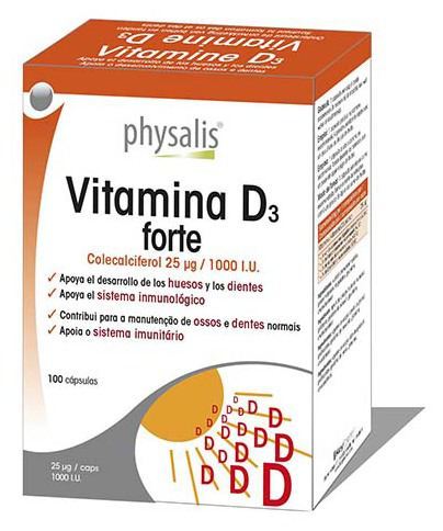 Vitamina D3 Forte 100 Cápsulas