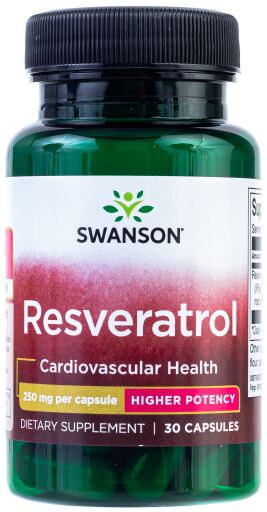 Resveratrol 250 mg 30 Cápsulas